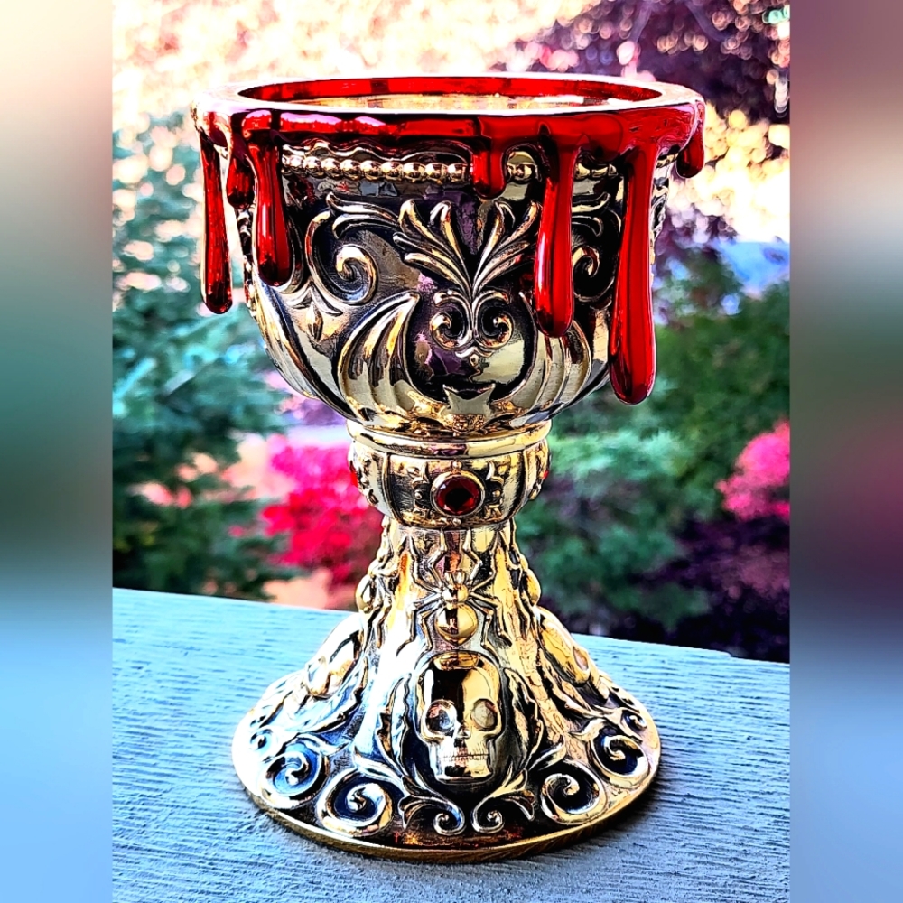 Bath & Body Works Chalice Candle Holder Halloween Goblet  Bloody Chalice